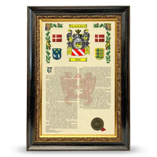 Pauer Armorial History Framed - Heirloom