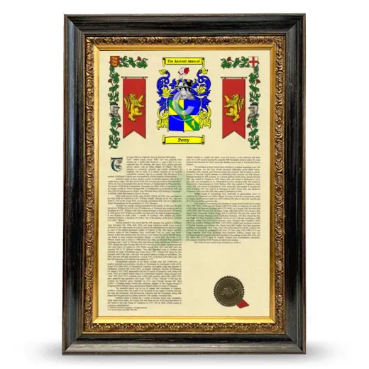 Petty Armorial History Framed - Heirloom