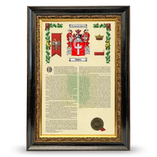 Pinkus Armorial History Framed - Heirloom