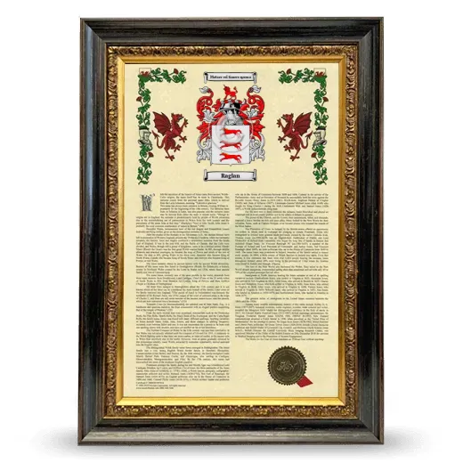 Raglan Armorial History Framed - Heirloom