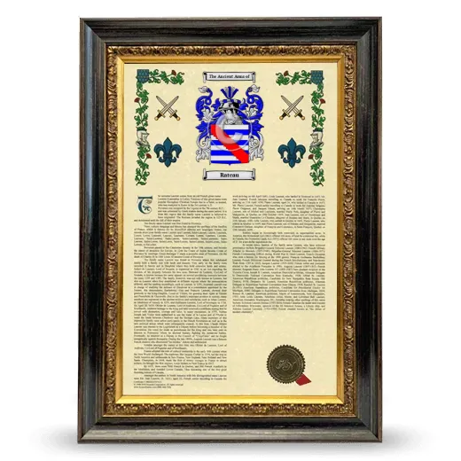 Rateau Armorial History Framed - Heirloom