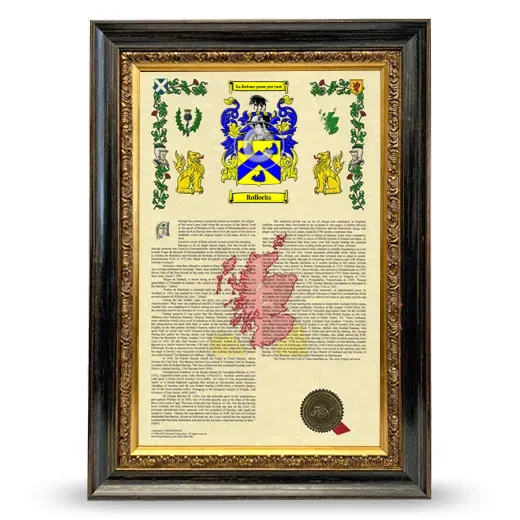 Rollocks Armorial History Framed - Heirloom