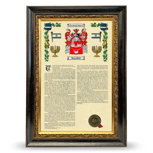 Rosenfield Armorial History Framed - Heirloom