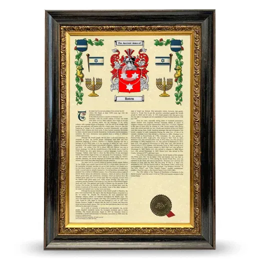 Roten Armorial History Framed - Heirloom