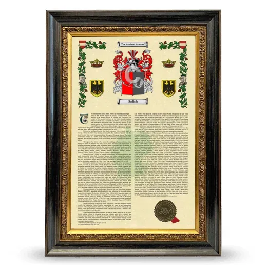 Salish Armorial History Framed - Heirloom