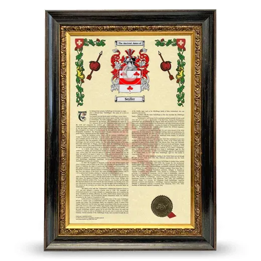Seyller Armorial History Framed - Heirloom