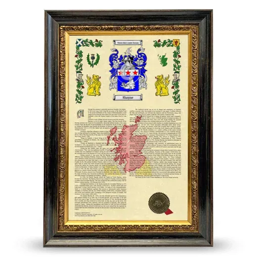 Shayne Armorial History Framed - Heirloom