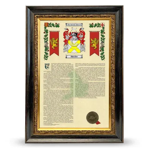 Sheedee Armorial History Framed - Heirloom