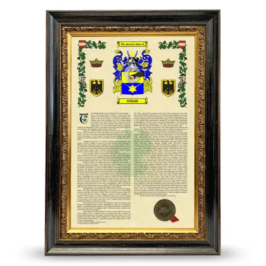 Sibbald Armorial History Framed - Heirloom