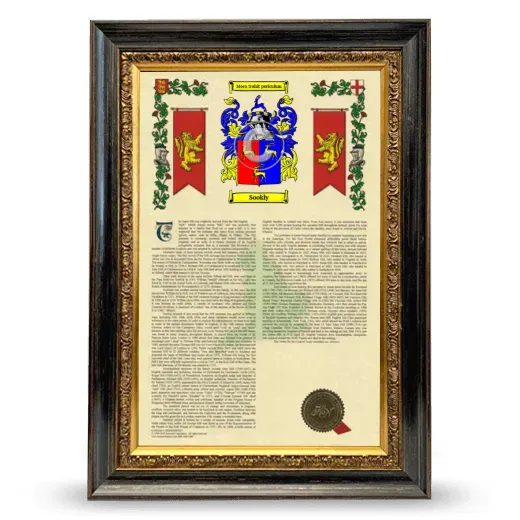 Sookly Armorial History Framed - Heirloom