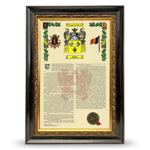 Stalins Armorial History Framed - Heirloom