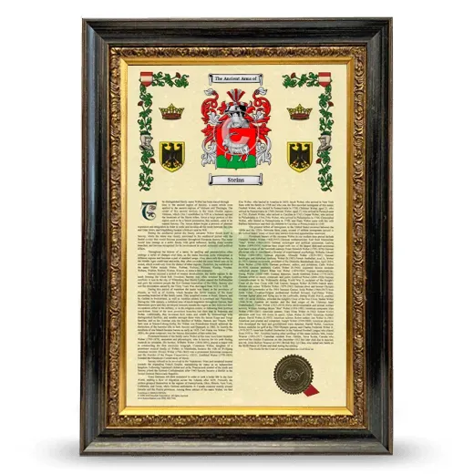 Steins Armorial History Framed - Heirloom