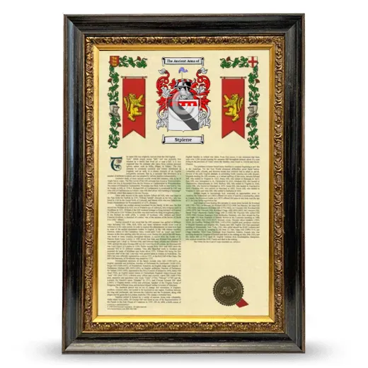 Stpierre Armorial History Framed - Heirloom