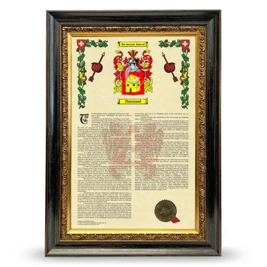 Thurmond Armorial History Framed - Heirloom