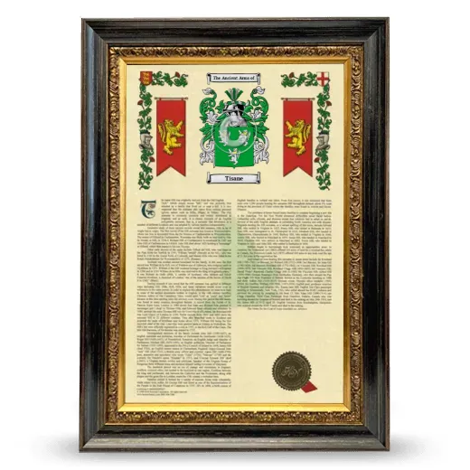 Tisane Armorial History Framed - Heirloom