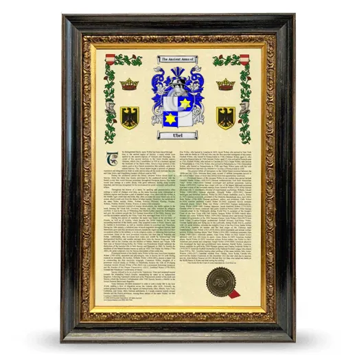 Ubel Armorial History Framed - Heirloom