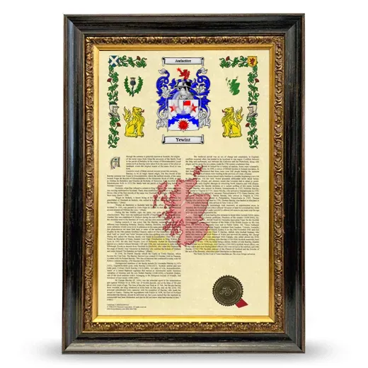 Yewint Armorial History Framed - Heirloom
