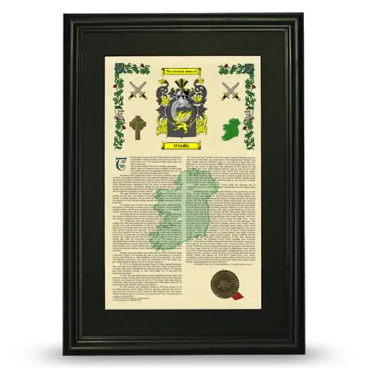 O'Griffy Deluxe Armorial Framed - Black