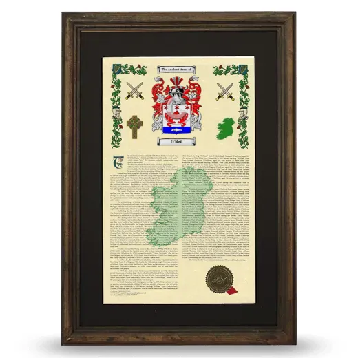 O'Neil Deluxe Armorial Framed - Brown