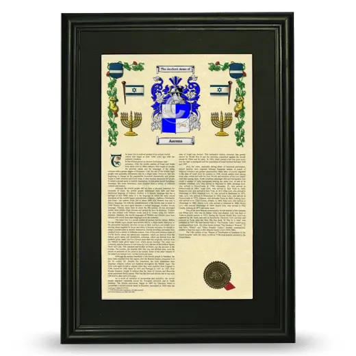Aarons Deluxe Armorial Framed - Black