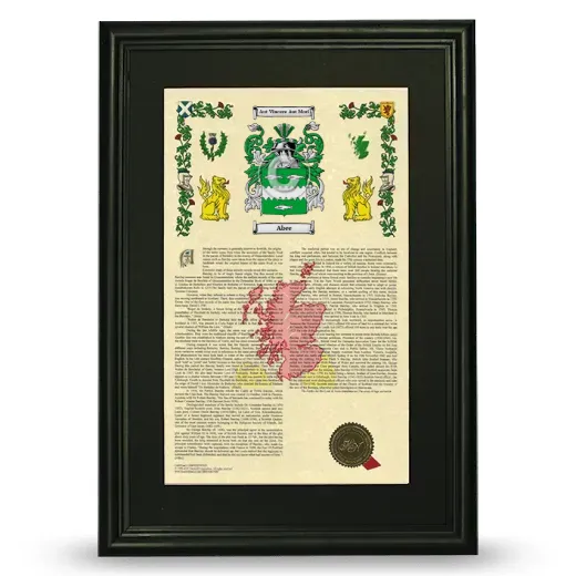 Abee Deluxe Armorial Framed - Black