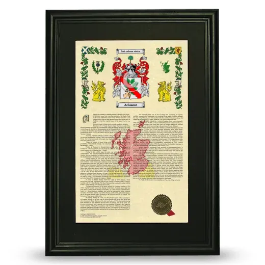 Achment Deluxe Armorial Framed - Black