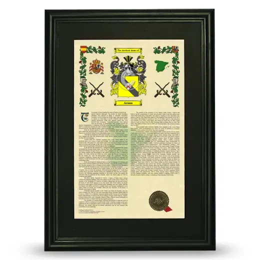 Acuna Deluxe Armorial Framed - Black