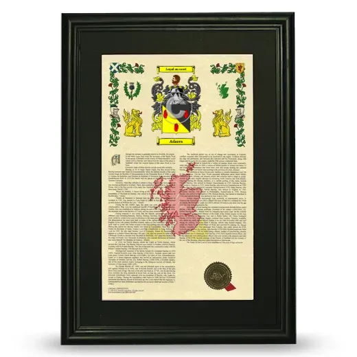 Adares Deluxe Armorial Framed - Black
