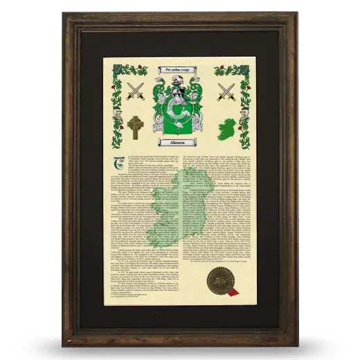 Ahearn Deluxe Armorial Framed - Brown