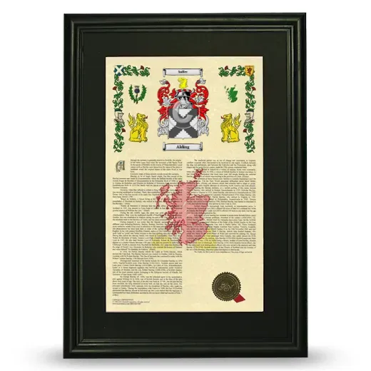 Alding Deluxe Armorial Framed - Black