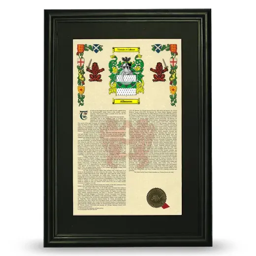 Allanson Deluxe Armorial Framed - Black