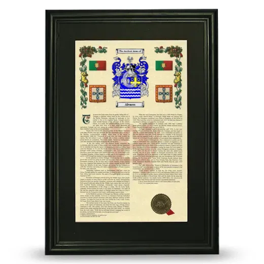 Alvares Deluxe Armorial Framed - Black