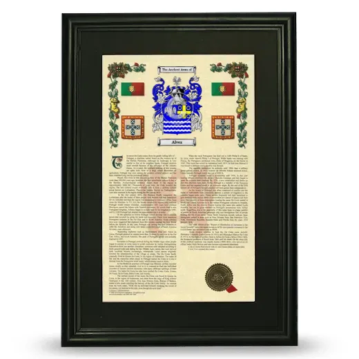 Alvez Deluxe Armorial Framed - Black