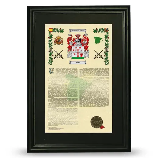 Amo Deluxe Armorial Framed - Black