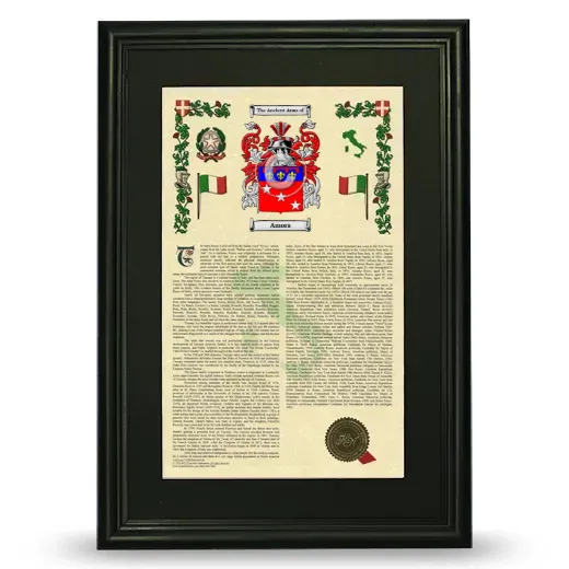 Amora Deluxe Armorial Framed - Black