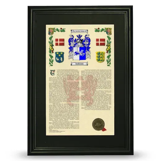 Andersen Deluxe Armorial Framed - Black