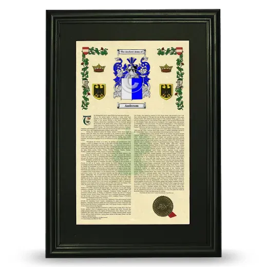Deluxe Armorial Framed - Black