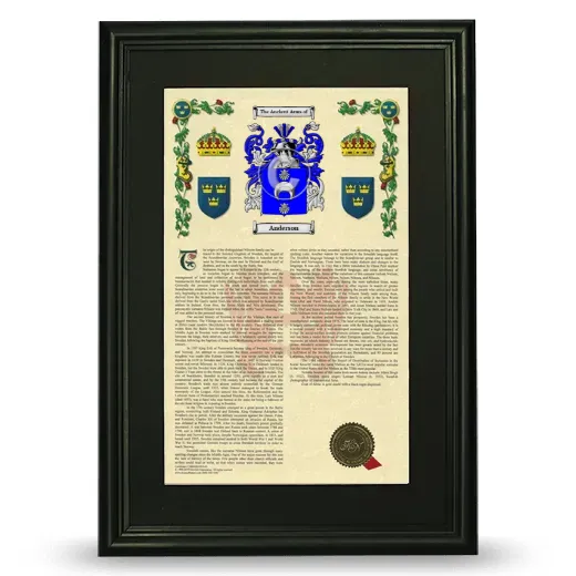Deluxe Armorial Framed - Black