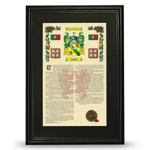 Andrada Deluxe Armorial Framed - Black