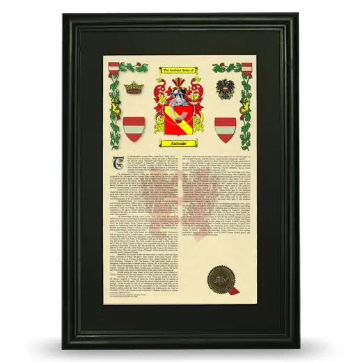 Antonie Deluxe Armorial Framed - Black