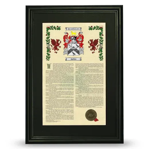Aprhys Deluxe Armorial Framed - Black
