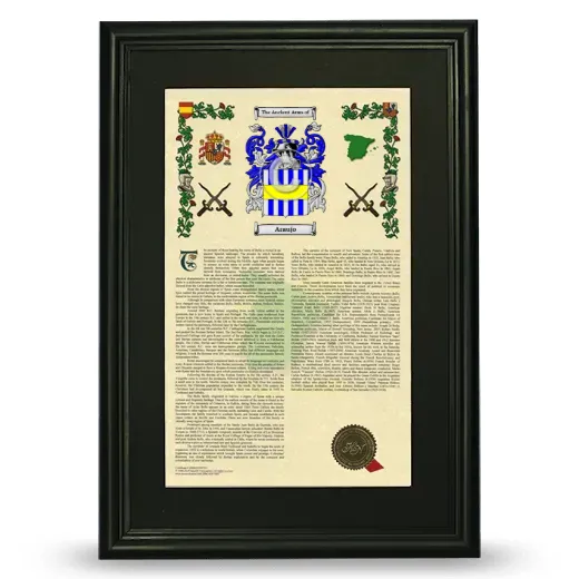 Araujo Deluxe Armorial Framed - Black