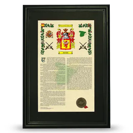 Arevalo Deluxe Armorial Framed - Black