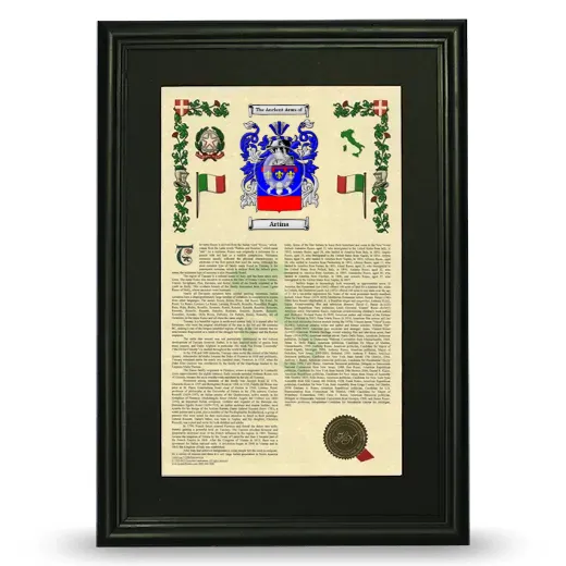 Artina Deluxe Armorial Framed - Black