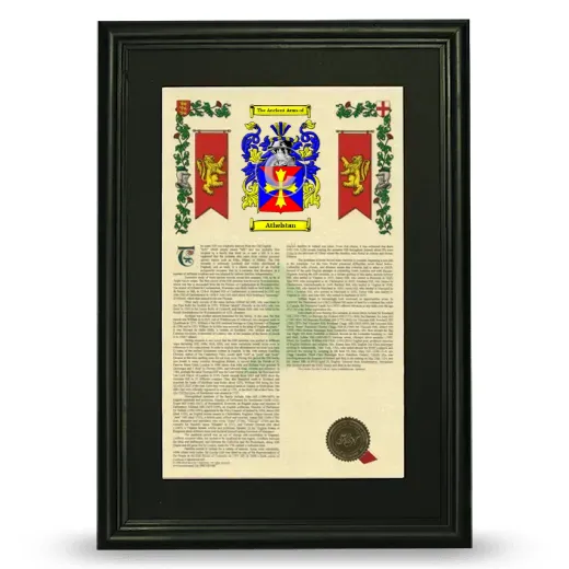 Athelstan Deluxe Armorial Framed - Black