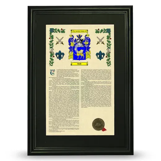 Bade Deluxe Armorial Framed - Black