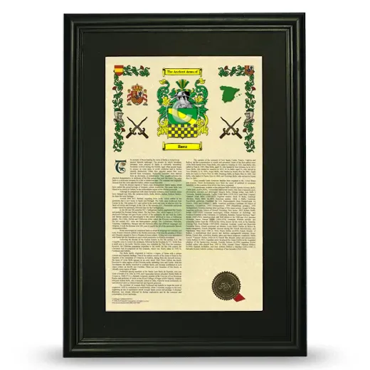 Baez Deluxe Armorial Framed - Black