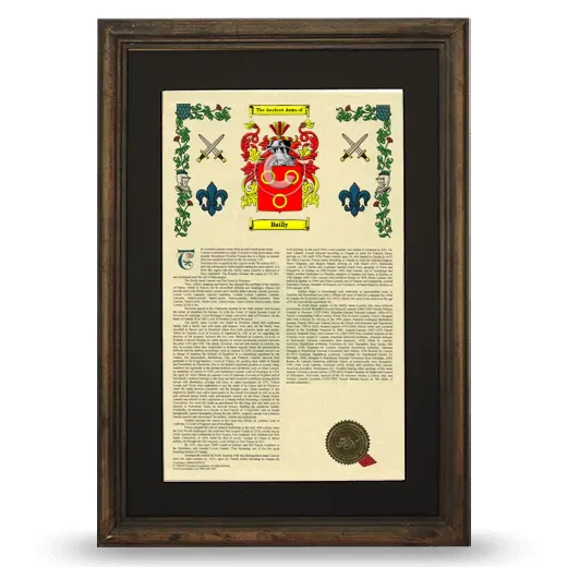 Bailly Deluxe Armorial Framed - Brown