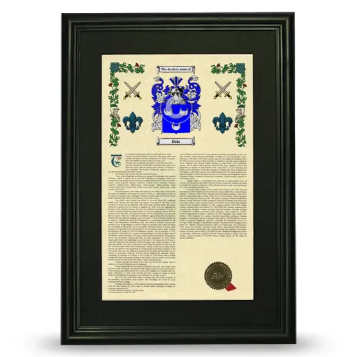 Bais Deluxe Armorial Framed - Black