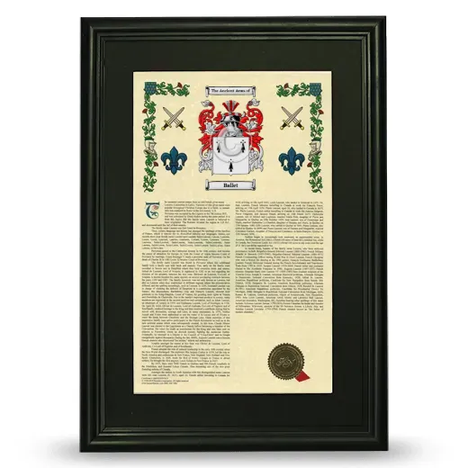 Ballet Deluxe Armorial Framed - Black